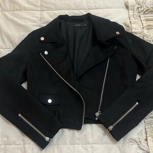 Aritzia Suede Cropped Jacket